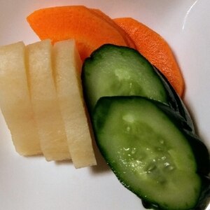 野菜の白みそ漬け